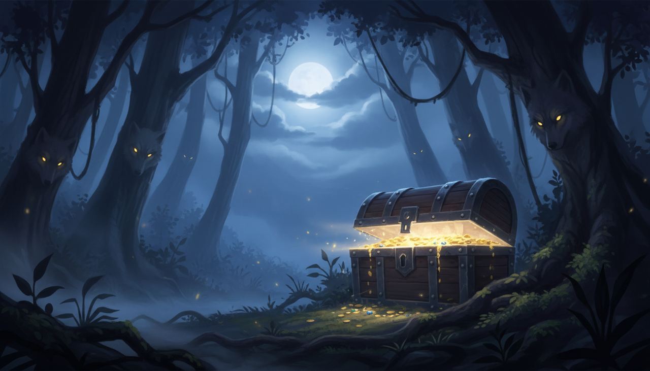 What comes out at night