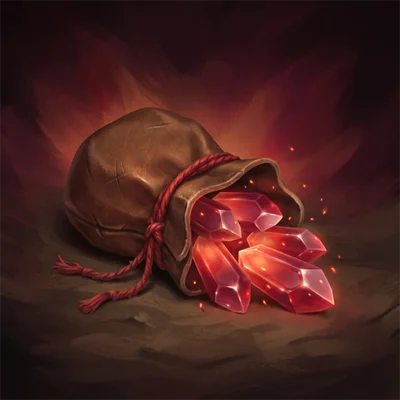 500 Redshards, premium currency of Ashram Online