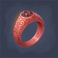Coral Ring of the Anvil, item from Ashram Online