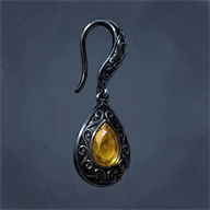 Obsidian Earrings of the Dawn, item from Ashram Online