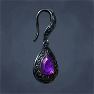 Obsidian Earrings of Umbra, item from Ashram Online