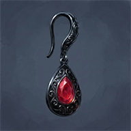 Obsidian Earrings of the Anvil, item from Ashram Online